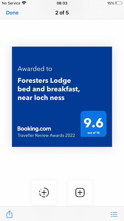 Foresters Lodge Bed And Breakfast, Near Loch Ness Inverfarigaig Eksteriør billede